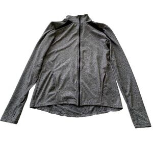 Champion Vented Gray Athletic Jacket Yoga Long Sleeve Pockets Size Medium